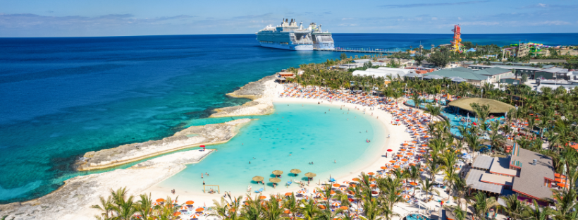 Vue a&eacute;rienne Coco Cay